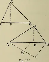 An illustration from Science and art drawing : complete geometrical course ; consisting of plane and solid geometry, orthographic and isometric projection, projection of shadow's the principles of map projection, graphic arithmetic and graphic statics (1895)