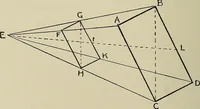 An illustration from Science and art drawing : complete geometrical course ; consisting of plane and solid geometry, orthographic and isometric projection, projection of shadow's the principles of map projection, graphic arithmetic and graphic statics (1895)