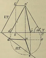 Picture 297 of 450 from Science and art drawing : complete geometrical course ; consisting of plane and solid geometry, orthographic and isometric projection, projection of shadow's the principles of map projection, graphic arithmetic and graphic statics (1895), leaf 347