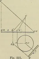 An illustration from Science and art drawing : complete geometrical course ; consisting of plane and solid geometry, orthographic and isometric projection, projection of shadow's the principles of map projection, graphic arithmetic and graphic statics (1895)