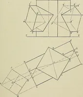 An illustration from Science and art drawing : complete geometrical course ; consisting of plane and solid geometry, orthographic and isometric projection, projection of shadow's the principles of map projection, graphic arithmetic and graphic statics (1895)