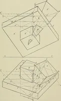 An illustration from Science and art drawing : complete geometrical course ; consisting of plane and solid geometry, orthographic and isometric projection, projection of shadow's the principles of map projection, graphic arithmetic and graphic statics (1895)