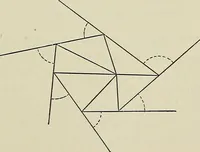 An illustration from Science and art drawing : complete geometrical course ; consisting of plane and solid geometry, orthographic and isometric projection, projection of shadow's the principles of map projection, graphic arithmetic and graphic statics (1895)