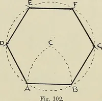 An illustration from Science and art drawing : complete geometrical course ; consisting of plane and solid geometry, orthographic and isometric projection, projection of shadow's the principles of map projection, graphic arithmetic and graphic statics (1895)