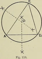 An illustration from Science and art drawing : complete geometrical course ; consisting of plane and solid geometry, orthographic and isometric projection, projection of shadow's the principles of map projection, graphic arithmetic and graphic statics (1895)