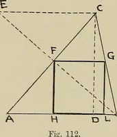 An illustration from Science and art drawing : complete geometrical course ; consisting of plane and solid geometry, orthographic and isometric projection, projection of shadow's the principles of map projection, graphic arithmetic and graphic statics (1895)