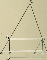 An illustration from Science and art drawing : complete geometrical course ; consisting of plane and solid geometry, orthographic and isometric projection, projection of shadow's the principles of map projection, graphic arithmetic and graphic statics (1895)