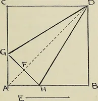 An illustration from Science and art drawing : complete geometrical course ; consisting of plane and solid geometry, orthographic and isometric projection, projection of shadow's the principles of map projection, graphic arithmetic and graphic statics (1895)