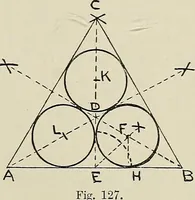 Picture 58 of 450 from Science and art drawing : complete geometrical course ; consisting of plane and solid geometry, orthographic and isometric projection, projection of shadow's the principles of map projection, graphic arithmetic and graphic statics (1895), leaf 74
