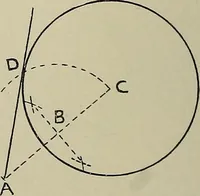 An illustration from Science and art drawing : complete geometrical course ; consisting of plane and solid geometry, orthographic and isometric projection, projection of shadow's the principles of map projection, graphic arithmetic and graphic statics (1895)