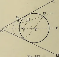 An illustration from Science and art drawing : complete geometrical course ; consisting of plane and solid geometry, orthographic and isometric projection, projection of shadow's the principles of map projection, graphic arithmetic and graphic statics (1895)
