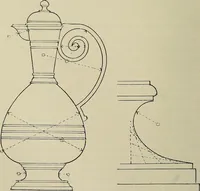 An illustration from Science and art drawing : complete geometrical course ; consisting of plane and solid geometry, orthographic and isometric projection, projection of shadow's the principles of map projection, graphic arithmetic and graphic statics (1895)