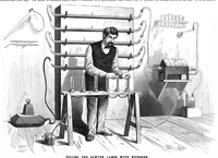 An illustration from Scientific American, Vol. 42, No. 15 (April 1880) (1880)
