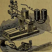 An illustration from The Scientific American reference book; a compendium of useful information for inventors and mechanics, containing the complete patent laws of the United States ... forms for patents, caveats, assignments, licenses, and shop rights ... etc., etc (1876)
