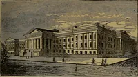 An illustration from The Scientific American reference book; a compendium of useful information for inventors and mechanics, containing the complete patent laws of the United States ... forms for patents, caveats, assignments, licenses, and shop rights ... etc., etc (1876)