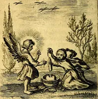 An illustration from Scola cordis. Sive aversi a deo cordis ad cumdem reductio, et instructio .. (1635)