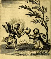 An illustration from Scola cordis. Sive aversi a deo cordis ad cumdem reductio, et instructio .. (1635)
