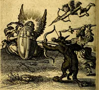 An illustration from Scola cordis. Sive aversi a deo cordis ad cumdem reductio, et instructio .. (1635)