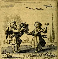 An illustration from Scola cordis. Sive aversi a deo cordis ad cumdem reductio, et instructio .. (1635)