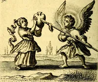An illustration from Scola cordis. Sive aversi a deo cordis ad cumdem reductio, et instructio .. (1635)