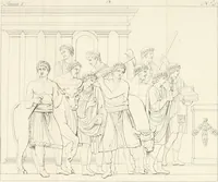 An illustration from Sculture del palazzo della Villa Borghese detta Pinciana (1796)