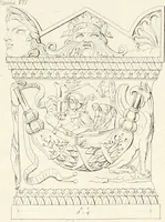 An illustration from Sculture del palazzo della Villa Borghese detta Pinciana (1796)