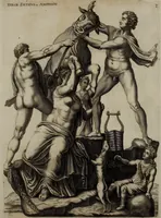 An illustration from Scvlptvræ veteris admiranda : sive, Delineatio vera perfectissimarvm eminentissimarvmqve statvarvm, unà cum artis hujus nobilissimæ theoria, serenissimo ac potentissimo principi ac domino, domino Carolo, comiti Palat. Rheni, S. Rom. imp. archith. & electori, Bavariæ duci, &c. &c. (1680)