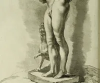 An illustration from Scvlptvræ veteris admiranda : sive, Delineatio vera perfectissimarvm eminentissimarvmqve statvarvm, unà cum artis hujus nobilissimæ theoria, serenissimo ac potentissimo principi ac domino, domino Carolo, comiti Palat. Rheni, S. Rom. imp. archith. & electori, Bavariæ duci, &c. &c. (1680)