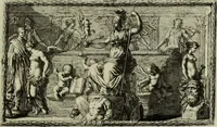 An illustration from Scvlptvræ veteris admiranda : sive, Delineatio vera perfectissimarvm eminentissimarvmqve statvarvm, unà cum artis hujus nobilissimæ theoria, serenissimo ac potentissimo principi ac domino, domino Carolo, comiti Palat. Rheni, S. Rom. imp. archith. & electori, Bavariæ duci, &c. &c. (1680)