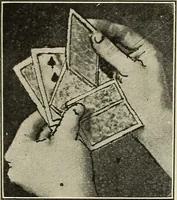 An illustration from Sealed mysteries : explaining the latest card mysteries and spirit tricks made public for the first time : with directions for constructing trick cards (1911)
