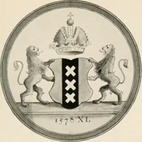 An illustration from Seal and flag of the city of New York : authorized by the committee appointed by the mayor to commemorate the two hundred and fiftieth anniversary of the installation of the first mayor and board of aldermen of the city of New York on June 24, 1665, and the adoption of the official city flag on June 24, 1915 (1915)