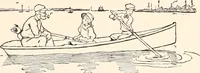 An illustration from The seashore book : Bob and Betty's summer with Captain Hawes (1912)