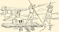 An illustration from The seashore book : Bob and Betty's summer with Captain Hawes (1912)