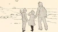 An illustration from The seashore book : Bob and Betty's summer with Captain Hawes (1912)