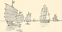 An illustration from The seashore book : Bob and Betty's summer with Captain Hawes (1912)
