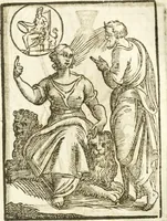 Picture 38 of 314 from Seconda nouissima editione delle Imagini de gli dei delli antichi di Vicenzo Cartari reggiano : ridotte da capo a piedi alle loro reali, & non più per l'adietro osseruate simiglianze : cauate da' marmi, bronzi, medaglie, gioie, & altre memorie antiche : con esquisito studio, & particolare diligenza (1626), leaf 104