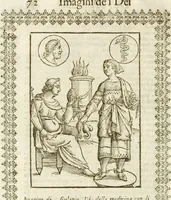 Picture 42 of 314 from Seconda nouissima editione delle Imagini de gli dei delli antichi di Vicenzo Cartari reggiano : ridotte da capo a piedi alle loro reali, & non più per l'adietro osseruate simiglianze : cauate da' marmi, bronzi, medaglie, gioie, & altre memorie antiche : con esquisito studio, & particolare diligenza (1626), leaf 111
