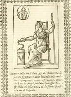 Picture 44 of 314 from Seconda nouissima editione delle Imagini de gli dei delli antichi di Vicenzo Cartari reggiano : ridotte da capo a piedi alle loro reali, & non più per l'adietro osseruate simiglianze : cauate da' marmi, bronzi, medaglie, gioie, & altre memorie antiche : con esquisito studio, & particolare diligenza (1626), leaf 116