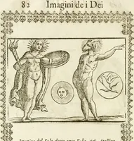 Picture 47 of 314 from Seconda nouissima editione delle Imagini de gli dei delli antichi di Vicenzo Cartari reggiano : ridotte da capo a piedi alle loro reali, & non più per l'adietro osseruate simiglianze : cauate da' marmi, bronzi, medaglie, gioie, & altre memorie antiche : con esquisito studio, & particolare diligenza (1626), leaf 121