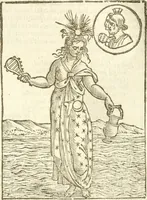 Picture 60 of 314 from Seconda nouissima editione delle Imagini de gli dei delli antichi di Vicenzo Cartari reggiano : ridotte da capo a piedi alle loro reali, & non più per l'adietro osseruate simiglianze : cauate da' marmi, bronzi, medaglie, gioie, & altre memorie antiche : con esquisito studio, & particolare diligenza (1626), leaf 146