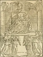 Picture 70 of 314 from Seconda nouissima editione delle Imagini de gli dei delli antichi di Vicenzo Cartari reggiano : ridotte da capo a piedi alle loro reali, & non più per l'adietro osseruate simiglianze : cauate da' marmi, bronzi, medaglie, gioie, & altre memorie antiche : con esquisito studio, & particolare diligenza (1626), leaf 175