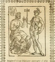 Picture 72 of 314 from Seconda nouissima editione delle Imagini de gli dei delli antichi di Vicenzo Cartari reggiano : ridotte da capo a piedi alle loro reali, & non più per l'adietro osseruate simiglianze : cauate da' marmi, bronzi, medaglie, gioie, & altre memorie antiche : con esquisito studio, & particolare diligenza (1626), leaf 179