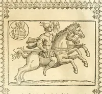 Picture 83 of 314 from Seconda nouissima editione delle Imagini de gli dei delli antichi di Vicenzo Cartari reggiano : ridotte da capo a piedi alle loro reali, & non più per l'adietro osseruate simiglianze : cauate da' marmi, bronzi, medaglie, gioie, & altre memorie antiche : con esquisito studio, & particolare diligenza (1626), leaf 198