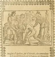 Picture 135 of 314 from Seconda nouissima editione delle Imagini de gli dei delli antichi di Vicenzo Cartari reggiano : ridotte da capo a piedi alle loro reali, & non più per l'adietro osseruate simiglianze : cauate da' marmi, bronzi, medaglie, gioie, & altre memorie antiche : con esquisito studio, & particolare diligenza (1626), leaf 331