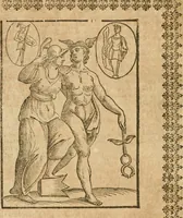 An illustration from Seconda nouissima editione delle Imagini de gli dei delli antichi di Vicenzo Cartari reggiano : ridotte da capo a piedi alle loro reali, & non più per l'adietro osseruate simiglianze : cauate da' marmi, bronzi, medaglie, gioie, & altre memorie antiche : con esquisito studio, & particolare diligenza (1626)