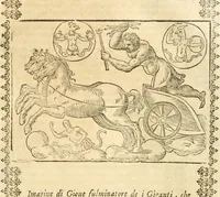 Picture 145 of 314 from Seconda nouissima editione delle Imagini de gli dei delli antichi di Vicenzo Cartari reggiano : ridotte da capo a piedi alle loro reali, & non più per l'adietro osseruate simiglianze : cauate da' marmi, bronzi, medaglie, gioie, & altre memorie antiche : con esquisito studio, & particolare diligenza (1626), leaf 356