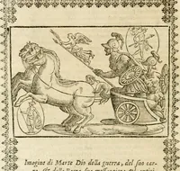 Picture 147 of 314 from Seconda nouissima editione delle Imagini de gli dei delli antichi di Vicenzo Cartari reggiano : ridotte da capo a piedi alle loro reali, & non più per l'adietro osseruate simiglianze : cauate da' marmi, bronzi, medaglie, gioie, & altre memorie antiche : con esquisito studio, & particolare diligenza (1626), leaf 363