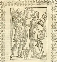 Picture 153 of 314 from Seconda nouissima editione delle Imagini de gli dei delli antichi di Vicenzo Cartari reggiano : ridotte da capo a piedi alle loro reali, & non più per l'adietro osseruate simiglianze : cauate da' marmi, bronzi, medaglie, gioie, & altre memorie antiche : con esquisito studio, & particolare diligenza (1626), leaf 374