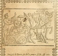 Picture 159 of 314 from Seconda nouissima editione delle Imagini de gli dei delli antichi di Vicenzo Cartari reggiano : ridotte da capo a piedi alle loro reali, & non più per l'adietro osseruate simiglianze : cauate da' marmi, bronzi, medaglie, gioie, & altre memorie antiche : con esquisito studio, & particolare diligenza (1626), leaf 386