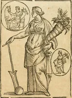 Picture 170 of 314 from Seconda nouissima editione delle Imagini de gli dei delli antichi di Vicenzo Cartari reggiano : ridotte da capo a piedi alle loro reali, & non più per l'adietro osseruate simiglianze : cauate da' marmi, bronzi, medaglie, gioie, & altre memorie antiche : con esquisito studio, & particolare diligenza (1626), leaf 413